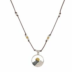 Bronwen Mountain Landscape Necklace Accessories