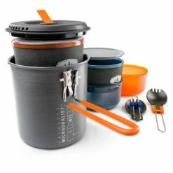 GSI OUTDOORS GSI Halulite Microdualist II, Two-Person Cookset