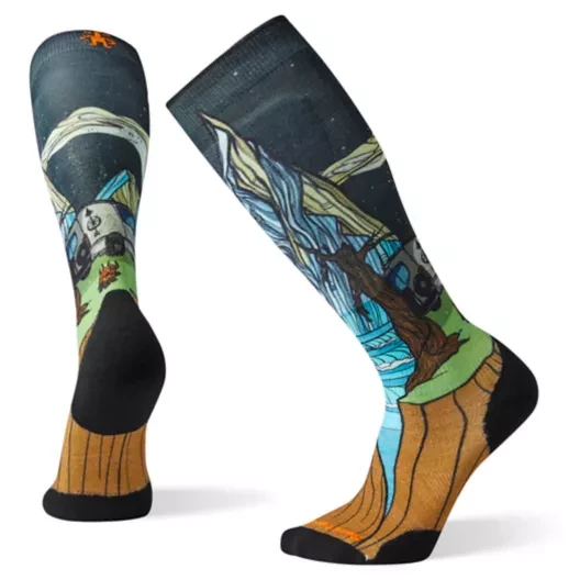 Wholesale 🔥 Smartwool Men's PhD Ski Light Elite Benchetler Print 🧦 Socks 🌟 3 Smartwool Men's PhD Ski Light Elite Benchetler Print Socks