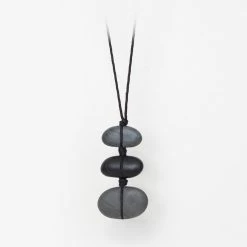 Suspended Stones Trio Pendant Necklace Accessories