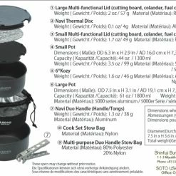 New 🔥 Kitchen SOTO Navigator Cook Set 🥰 11 Kitchen SOTO Navigator Cook Set